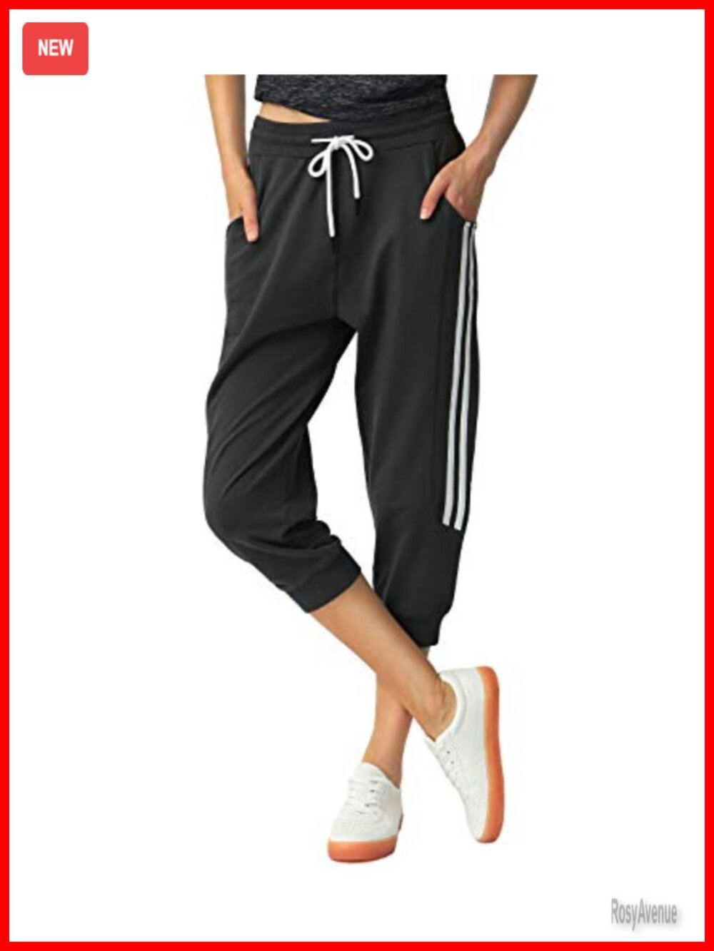 SPECIALMAGIC Women's Capri Sweatpants Cotton Tapered Lounge